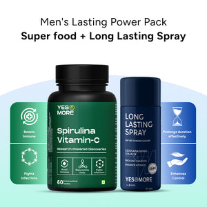 Men's Lasting Power Pack | Super food + Long Lasting Spray