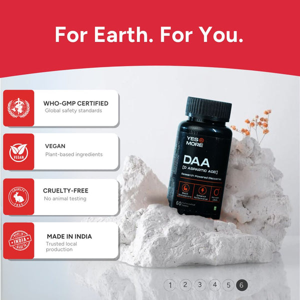 Yesnmore D-Aspartic Acid for Testosterone Support