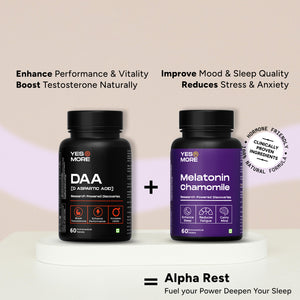 Alpha Recovery Combo by Yesnmore | Melatonin + DAA