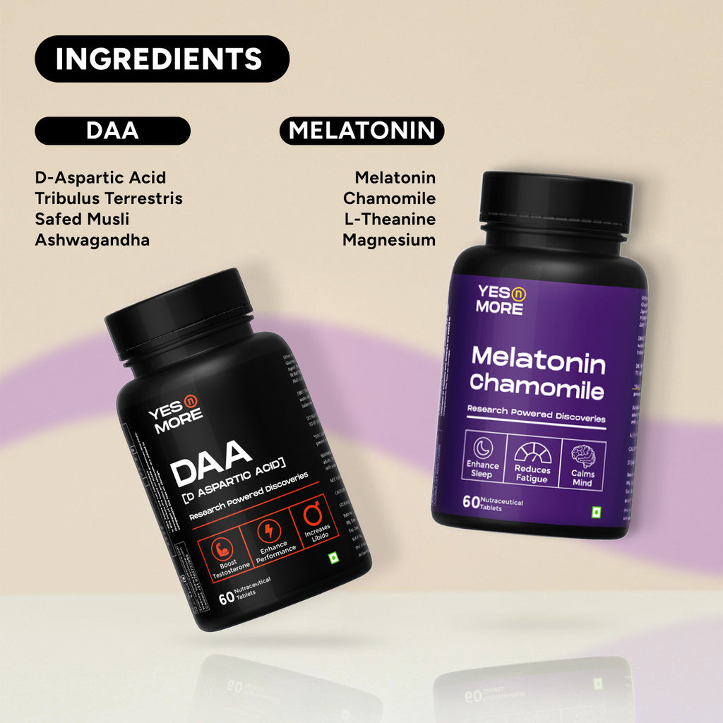 Alpha Recovery Combo by Yesnmore | Melatonin + DAA