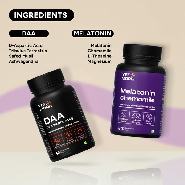 Alpha Recovery Combo by Yesnmore | Melatonin + DAA