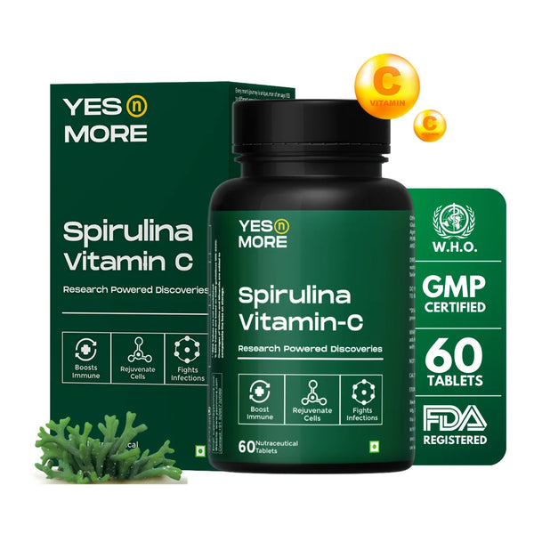Yesnmore Organic Spirulina for Energy & Stamina
