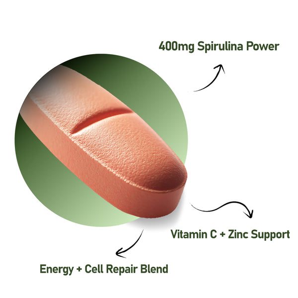 Yesnmore Organic Spirulina for Energy & Stamina